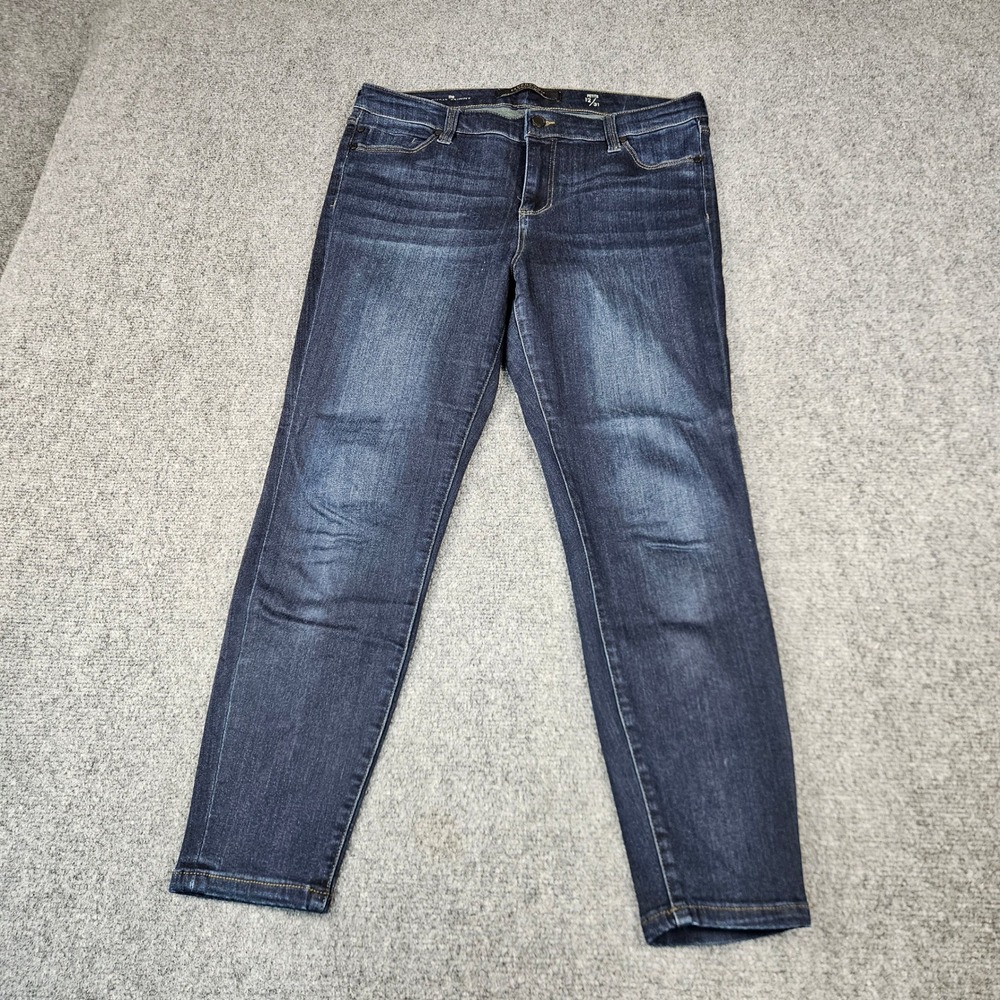 Liverpool Los Angeles Ankle Skinny Jeans Dark Wash Petite Size 12/31 Stretch‎